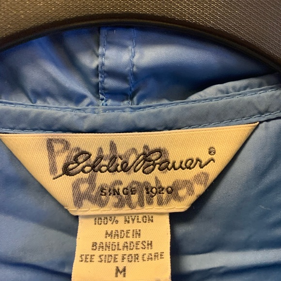 Eddie Bauer Blue Rain Coat - Picture 2 of 4